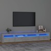 Générique Meuble TV avec lumières LED Gris béton 240x35x40 cm,48 KG,3152725, Meubles, Meubles TV