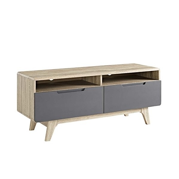 Modway Meuble téléviseur, Blanc, 39 x 119 x 48 cm EEI-2533-WAL-WHI