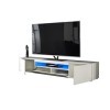 MMT DAIQ2000 Meuble TV pour TV 4K 65/70/75/80" avec lumières LED 200 cm de Large Blanc