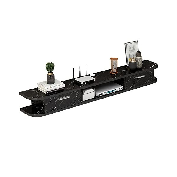 Warooma Meuble TV Flottant Étagère TV Murale Centre De Divertissement, Console Multimédia Centre De Divertissement Mural en B