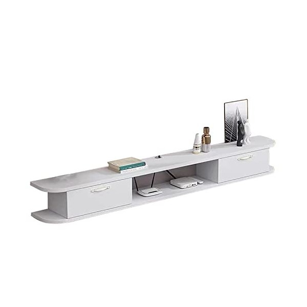 Warooma Meuble TV Flottant Étagère TV Murale Centre De Divertissement, Console Multimédia Centre De Divertissement Mural en B