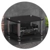 Armoire audio HiFi à 4 couches de qualité supérieure avec pieds absorbant les chocs – Organisez et amplifiez vos composants a