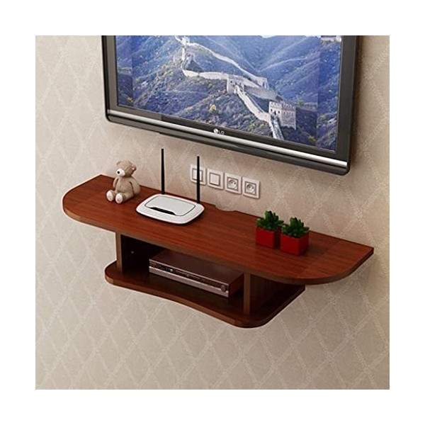URBERY Étagère TV Murale Support TV Étagère Flottante Set Top Box Rack Routeur Lecteur DVD Console TV Cadre de boîte de Range