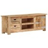 Meuble TV, Banc TV Support de Télévision Table TV Bas Armoire Basse Meuble TV 110x30x40 cm Bois de manguier Brut