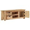 Meuble TV, Banc TV Support de Télévision Table TV Bas Armoire Basse Meuble TV 110x30x40 cm Bois de manguier Brut