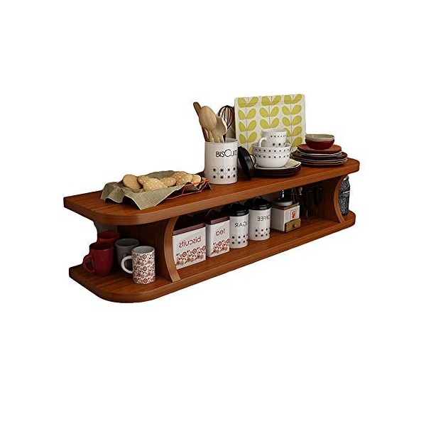 EsEntL Meuble TV, Meuble TV, étagères flottantes, étagère Flottante pour Meuble TV, Quatre Couleurs 60/80 cm, Meuble TV de Sa