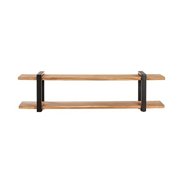 Meuble TV 160x40x40 cm Bois dacacia Massif - Meuble TV, Armoire Basse Centre, Support Télé pour Salon Chambre,