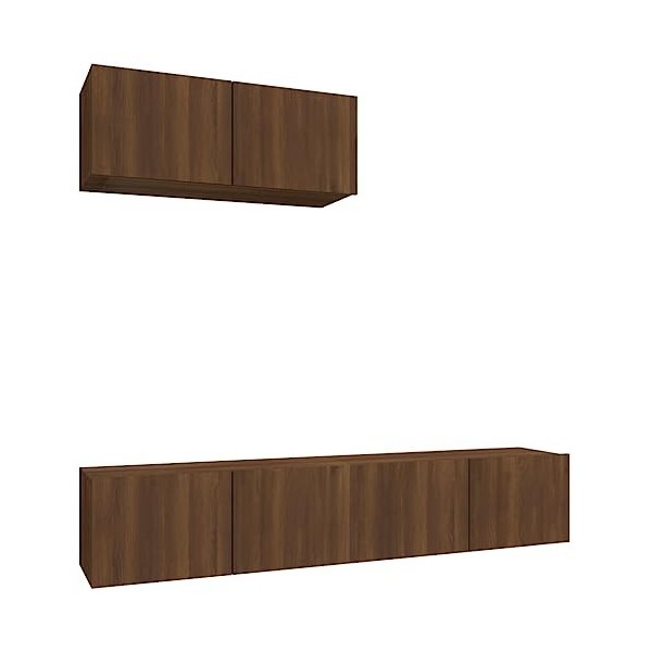 VEEKI Meuble TV, Meuble TV Suspendu, Meuble TV Industriel, Meuble TV Bois, Meuble Chambre, Convient pour Salon ou Chambre, En