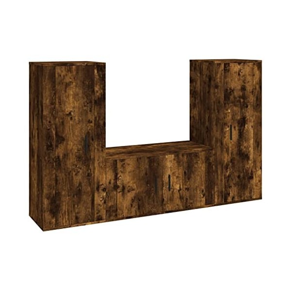 VEEKI Meuble TV, Meuble TV Suspendu, Meuble TV Industriel, Meuble TV Bois, Meuble Chambre, Convient pour Salon ou Chambre, En