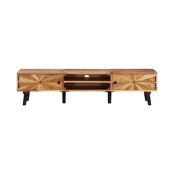 Générique Meuble TV 145x35x35 cm Bois dacacia Massif,21.25 KG,338421, Meubles, Meubles TV
