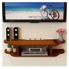 Générique Meuble TV Flottant Petit Meuble TV Console Multimédia TV Murale Meuble TV Flottant en Bois avec Étagère de Rangemen