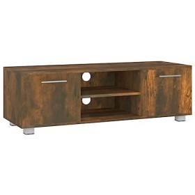 MATTUI Meubles-TV Meuble TV Chêne Fumé 110x40x35 cm Bois dingénierie