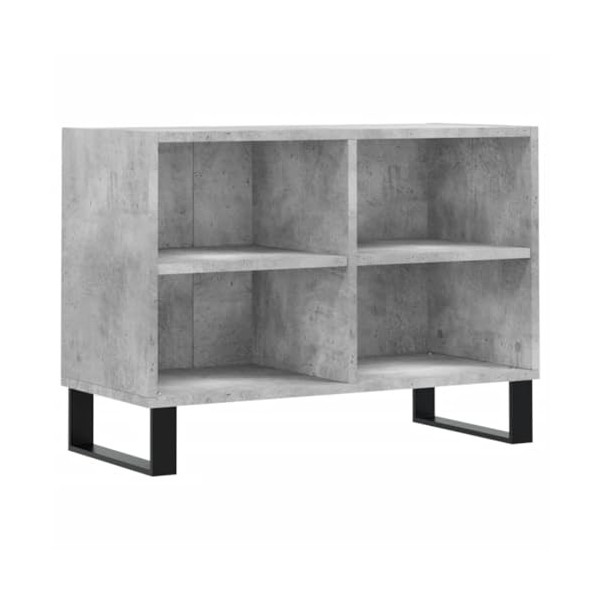 RAUGAJ Centres de divertissement et meubles TV - Meuble TV béton gris 69,5 x 30 x 50 cm - Bois dingénierie