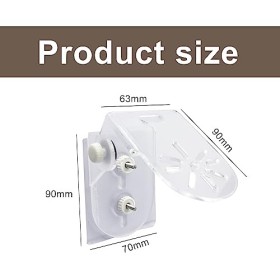 Support Mural Caméra Sécurité Supports - Angle Réglable étagère en Acrylique Accessoires de Base Pas Perforation Nécessaire p