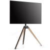FITUEYES Design Support Trépied pour TV 32 37 43 50 55 65 Pouce Angle Réglable ±20°Hauteur Réglable Fait en Bois de Hêtre VES