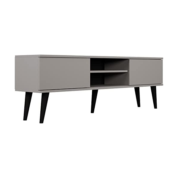 WFL GROUP Meuble TV - Commode TV Buffet TV Style Scandinave pour Salon 120 ou 160 cm Jusquà 50 Pouces - avec Pieds en Bois e