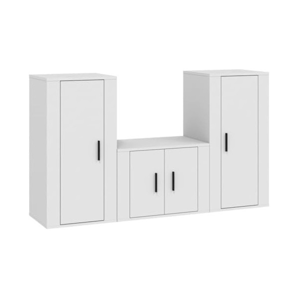 VEEKI Meuble TV, Meuble TV Suspendu, Meuble TV Industriel, Meuble TV Bois, Meuble Chambre, Convient pour Salon ou Chambre, En