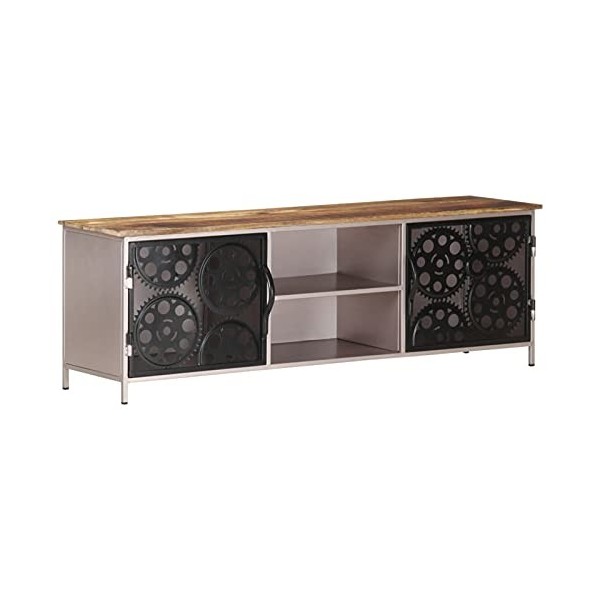 Tidyard Meuble TV pour Télévision, Support Télévision Table de Salon, Armoire Basse Meuble Divertissement 120x30x40 cm Bois d