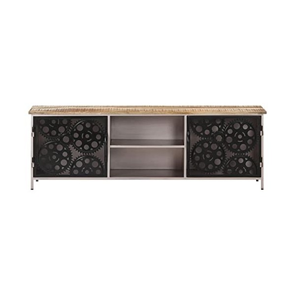 Tidyard Meuble TV pour Télévision, Support Télévision Table de Salon, Armoire Basse Meuble Divertissement 120x30x40 cm Bois d