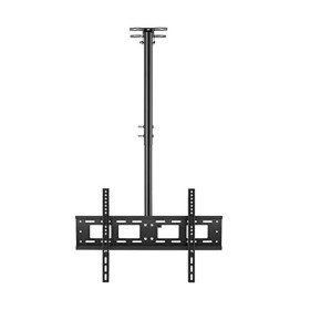 Support TV pour Montage au Plafond, Convient à la Plupart des écrans LCD 39-65", Hauteur réglable, Rotation à 360 degrés, Inc