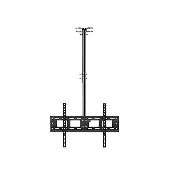 Support TV pour Montage au Plafond, Convient à la Plupart des écrans LCD 39-65", Hauteur réglable, Rotation à 360 degrés, Inc