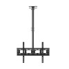 Support TV pour Montage au Plafond, Convient à la Plupart des écrans LCD 39-65", Hauteur réglable, Rotation à 360 degrés, Inc