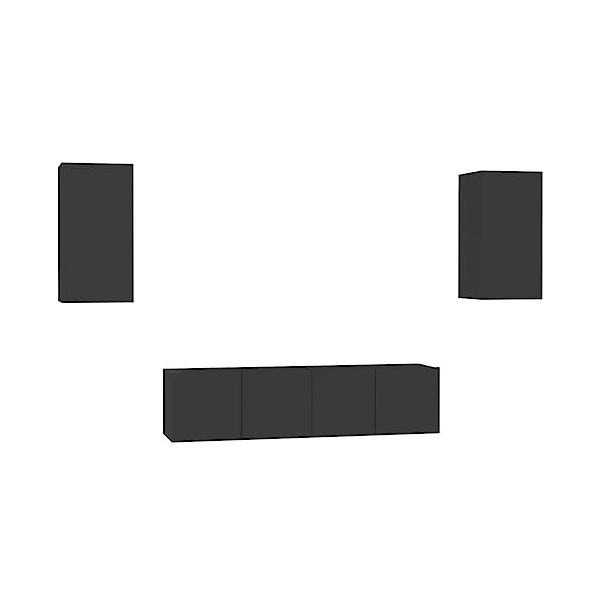 VEEKI Meuble TV, Meuble TV Suspendu, Meuble, Meuble TV avec Rangement，Meuble Industriel, Convient pour Salon ou Chambre, Ense