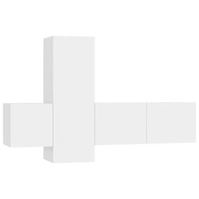 VEEKI Meuble TV, Meuble TV Suspendu, Meuble, Meuble TV avec Rangement，Meuble Industriel, Convient pour Salon ou Chambre, Ense