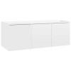 vidaXL Meuble TV Blanc Brillant 80 x 34 x 30 cm