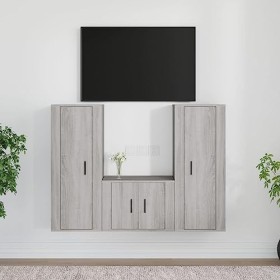 VEEKI Meuble TV, Meuble TV Suspendu, Meuble TV Industriel, Meuble TV Bois, Meuble Chambre, Convient pour Salon ou Chambre, En