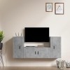 VEEKI Meuble TV, Meuble TV Suspendu, Meuble TV Industriel, Meuble TV Bois, Meuble Chambre, Convient pour Salon ou Chambre, En