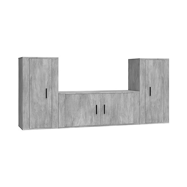 VEEKI Meuble TV, Meuble TV Suspendu, Meuble TV Industriel, Meuble TV Bois, Meuble Chambre, Convient pour Salon ou Chambre, En