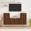 VEEKI Meuble TV, Meuble TV Suspendu, Meuble TV Industriel, Meuble TV Bois, Meuble Chambre, Convient pour Salon ou Chambre, En