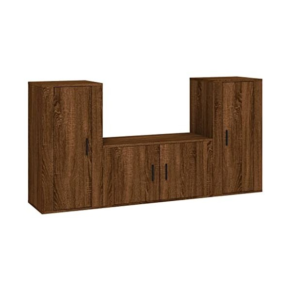 VEEKI Meuble TV, Meuble TV Suspendu, Meuble TV Industriel, Meuble TV Bois, Meuble Chambre, Convient pour Salon ou Chambre, En