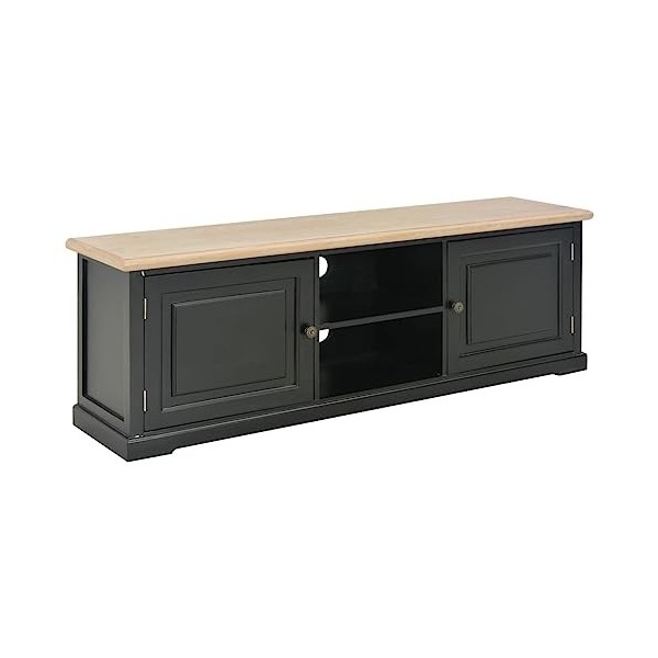 VEEKI Meuble TV, Meuble TV Suspendu, Meuble TV Industriel, Meuble TV Bois, Meuble Chambre, Convient pour Salon ou Chambre, No