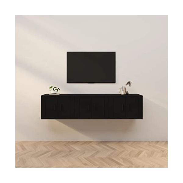 VEEKI Meuble TV, Meuble TV Suspendu, Meuble, Meuble TV avec Rangement，Meuble Industriel, Convient pour Salon ou Chambre, Meub