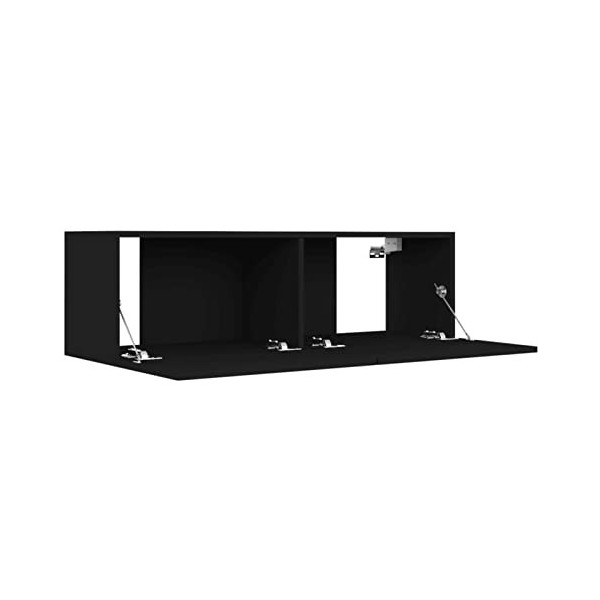 Homgoday Meuble TV mural en chêne marron 100 x 30 x 30 cm en bois ingénieux, meuble TV, meuble pour TV, table de salon, étagè