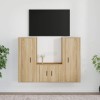 VEEKI Meuble TV, Meuble TV Suspendu, Meuble TV Industriel, Meuble TV Bois, Meuble Chambre, Convient pour Salon ou Chambre, En