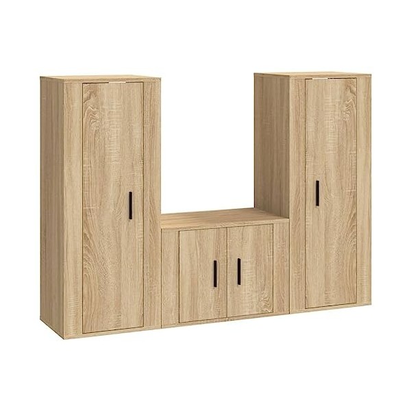 VEEKI Meuble TV, Meuble TV Suspendu, Meuble TV Industriel, Meuble TV Bois, Meuble Chambre, Convient pour Salon ou Chambre, En