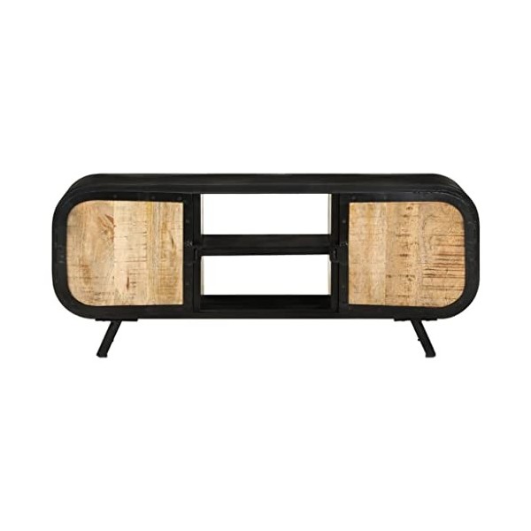 VEEKI Meuble TV, Meuble TV Suspendu, Meuble TV Industriel, Meuble TV Bois, Meuble Chambre, Convient pour Salon ou Chambre, 11