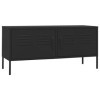 vidaXL Meuble TV Armoire Basse Centre de Divertissement Meuble Stéréo Salon Salle de Séjour Maison Intérieur Noir 105x35x50 c
