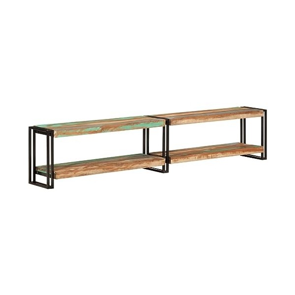vidaXL Meuble TV 200x30x40 cm Bois Massif de récupération