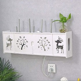 StrOux Meuble TV Flottant Meuble Meuble TV Meuble TV Unités Murales pour Salon Étagère Flottante Fond TV Étagère Murale Conso