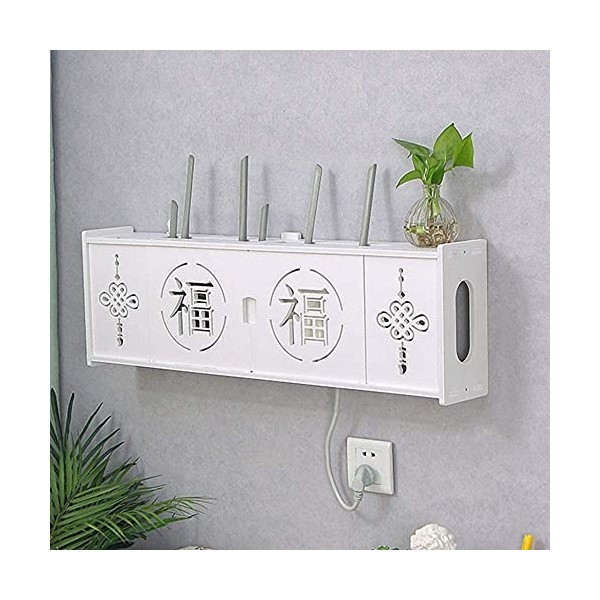 StrOux Meuble TV Flottant Meuble Meuble TV Meuble TV Unités Murales pour Salon Étagère Flottante Fond TV Étagère Murale Conso