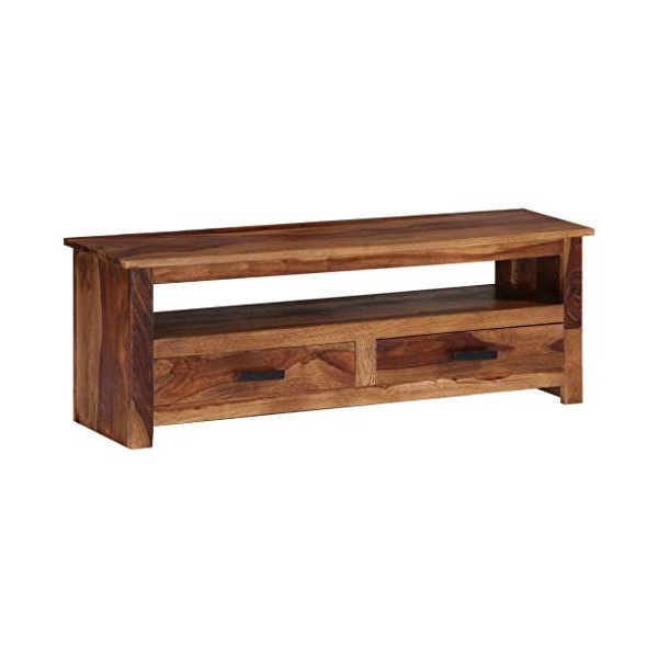 Générique Meuble TV 118x30x40 cm Bois Massif,20.48 KG,247715, Meubles, Meubles TV