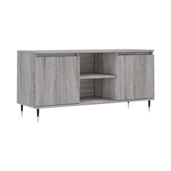Meuble TV Sonoma Gris 104 x 35 x 50 cm Bois dingénierie