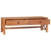 Camerina Meuble TV 140x40x45 cm Bois de Teck,Meuble TV,Table Basse Salon Meuble TV,Table Basse LED Couleurs