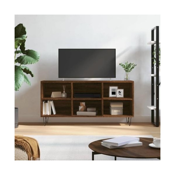DCRAF Meuble TV de jardin en chêne marron 103,5 x 30 x 50 cm