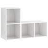 DCRAF Meuble TV 2 pièces Blanc brillant 72 x 35 x 36,5 cm