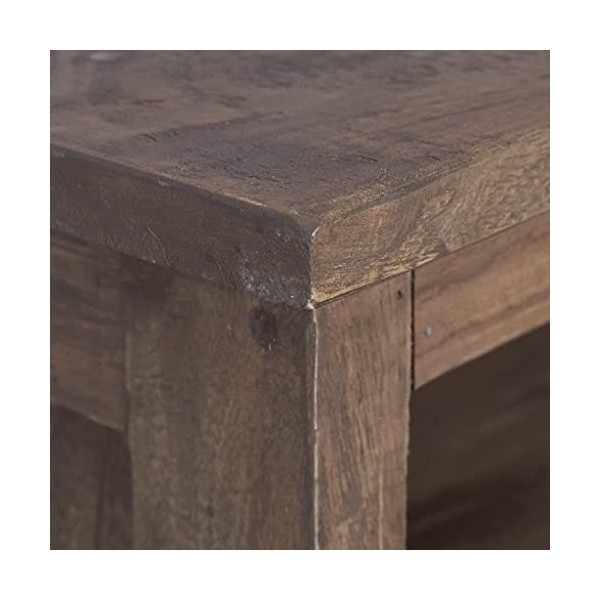 Meuble TV avec 1 Porte | Style Classique | Rangement matériel télé Audio Video Gaming | 100x30x40cm Marron